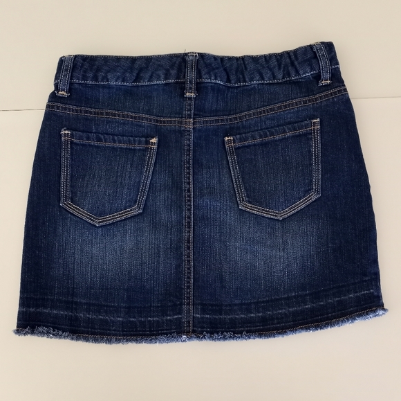Old Navy Raw Hem Jean Skirt Girls Size 14 - Picture 2 of 10